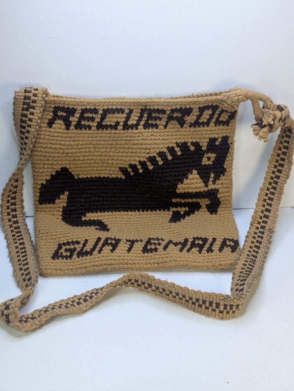 Recuerdo de Guatemala Woven Textile Crossbody Shoulder Bag Boho Souvenir